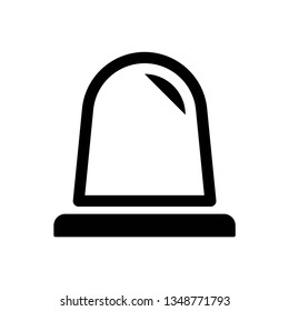 Siren icon symbol vector. on white background