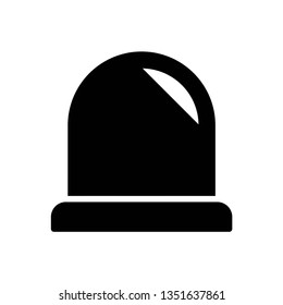 Siren icon symbol vector. on white background