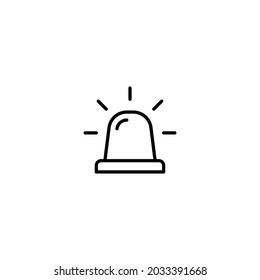 siren icon, siren symbol vector for web site Computer and mobile app