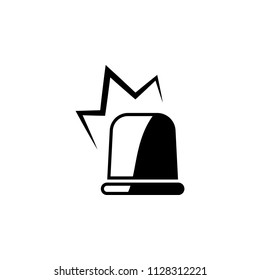 Siren Icon in trendy flat style isolated on grey background. Alarm symbol for your web site design, logo, app, UI. Vector illustration, EPS10.