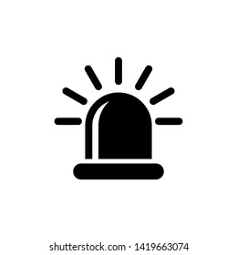 Siren icon in trendy flat style isolated. Alarm symbol for your web site design, logo, app, UI. Vector illustration.