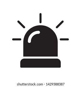 Siren icon in trendy flat style design. Vector graphic illustration. Suitable for website design, logo, app, and ui. EPS 10.