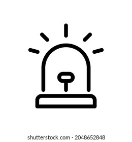 Siren Icon in trendy flat style isolated on white background. Alarm symbol for your web site design, logo, app, UI. Vector illustration, EPS10. perfect for all project , modern style