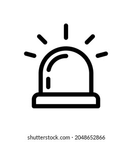 Siren Icon in trendy flat style isolated on white background. Alarm symbol for your web site design, logo, app, UI. Vector illustration, EPS10. perfect for all project , modern style