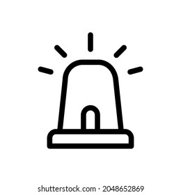 Siren Icon in trendy flat style isolated on white background. Alarm symbol for your web site design, logo, app, UI. Vector illustration, EPS10. perfect for all project , modern style
