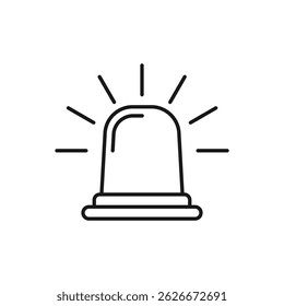Siren Icon in trendy flat style isolated on white background. Alarm symbol for your web site design, logo, app, UI. Vector illustration, EPS10.