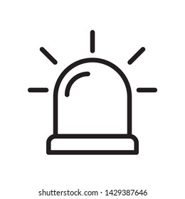 Siren icon in trendy outline style design. Vector graphic illustration. Suitable for website design, logo, app, and ui. Editable vector stroke. EPS 10.
