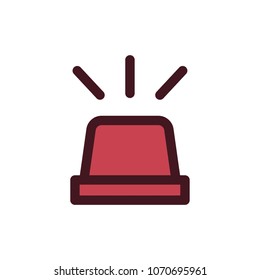 siren icon vector