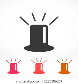 siren icon vector