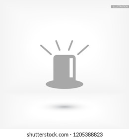siren icon vector