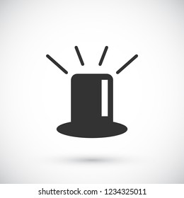 siren icon vector