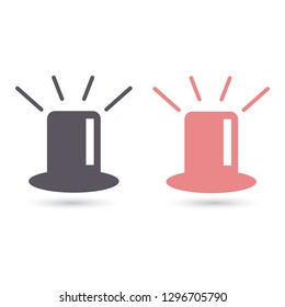 siren icon vector