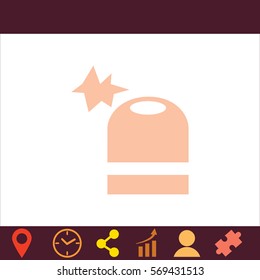 Siren  icon. Vector design. 