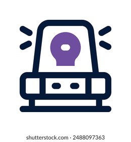 siren icon. vector dual tone icon for your website, mobile, presentation, and logo design.