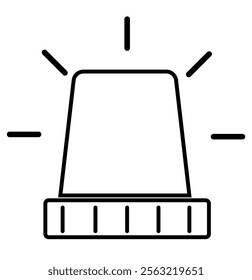 siren icon vector illustration eps 10.