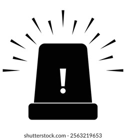 siren icon vector illustration eps 10.