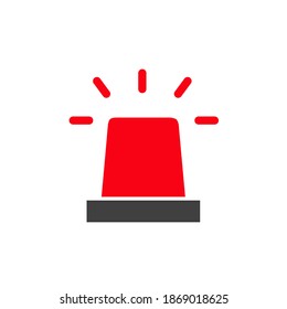 Siren icon, vector illustration. Flat design style. vector siren icon illustration isolated on white background, siren icon Eps10. siren 