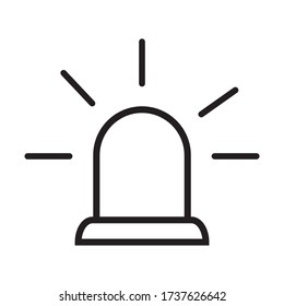 Siren icon vector illustration symbol