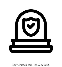 siren icon. vector line icon for your website, mobile, presentation, and logo design.