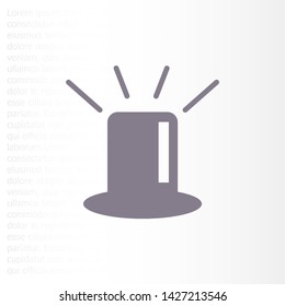 siren icon vector . Lorem Ipsum Illustration design