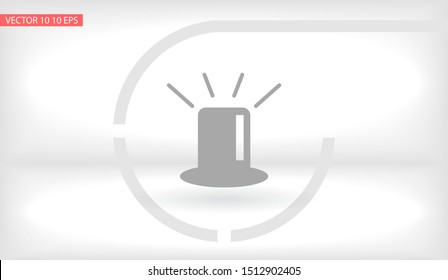 siren icon vector . Lorem Ipsum Illustration design