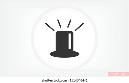 siren icon vector . Lorem Ipsum Illustration design