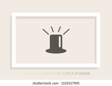 siren icon vector . Lorem Ipsum Illustration design