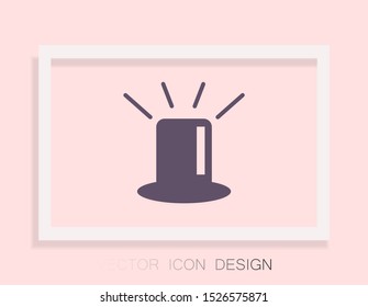 siren icon vector . Lorem Ipsum Illustration design