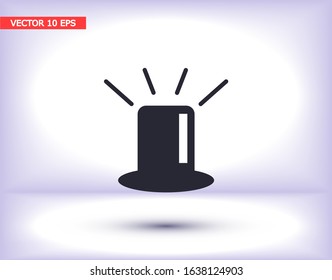 siren icon vector . Lorem Ipsum Illustration design