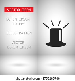 siren icon vector . Lorem Ipsum Illustration design