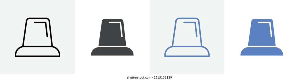 Conjunto de Vector de icono de sirena para Web UI o App