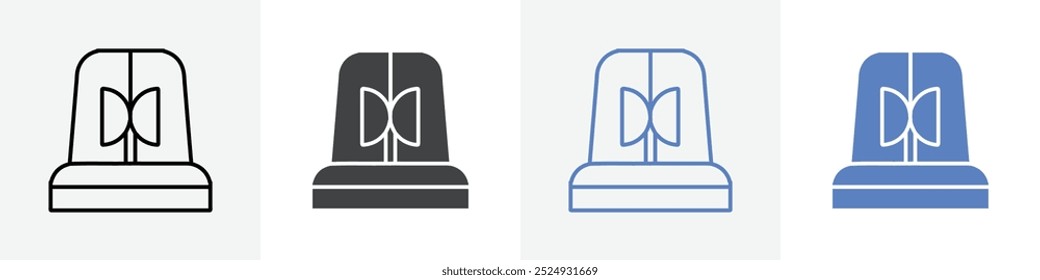 siren icon vector set use for web