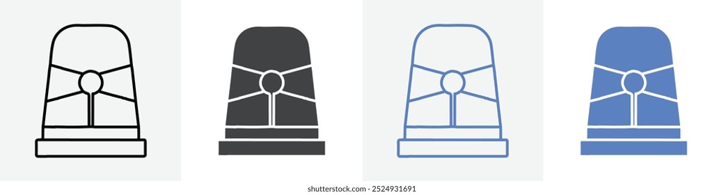 Conjunto de Vector de icono de sirena para el Web
