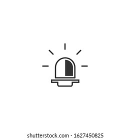 siren Icon vector sign isolated for graphic and web design. siren police, siren ambulance symbol template color editable on white background.