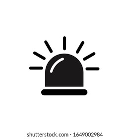 siren Icon. vector sign isolated for graphic and web design.