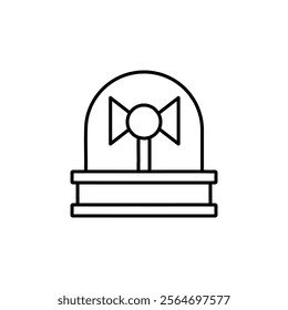siren icon vector symbol isolated