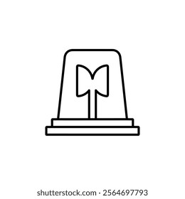 siren icon vector symbol isolated