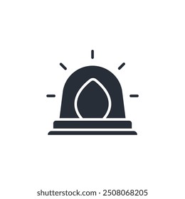 Sirenensymbol. vector.Editable stroke.linear style Zeichen zur Verwendung Web-Design, logo.Symbol-Illustration.