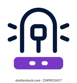 icono de sirena para tu sitio web, móvil, presentación y diseño de logotipo.