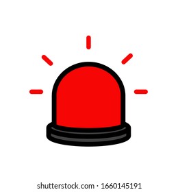 Siren icon,vector illustration. Flat design style. vector siren icon illustration isolated on White background, siren icon Eps10. siren icons graphic design vector symbols.
