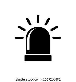 Siren Lamp Flat icon vector