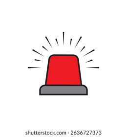 Siren Light Icon Illustration Symbol Element