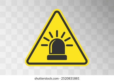 Siren light icon symbol shape. Flasher attention logo sign. Vector illustration image