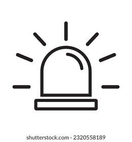 siren light icon vector template illustration logo design