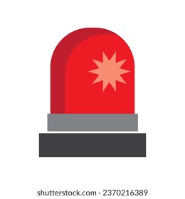 siren lights icon logo vector design template