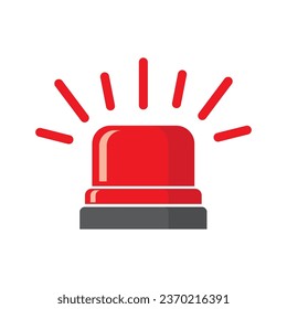 siren lights icon logo vector design template