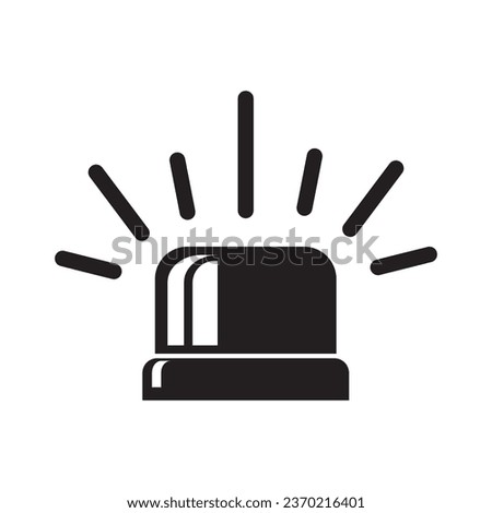 siren lights icon logo vector design template