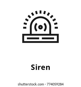 Siren line icon