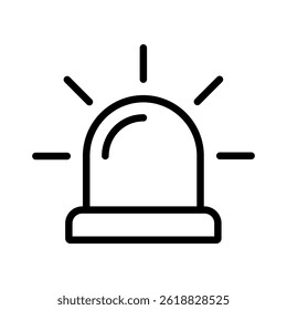 Siren line icon, outline style icon, linear pictogram icon.