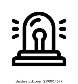siren line icon. vector icon for your website, mobile, presentation, and logo design.